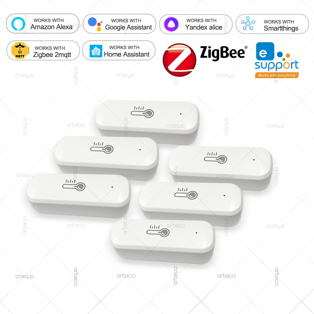 Smart Home Yandex - Czujnik temperatury i wilgotności Zigbee Inteligentny