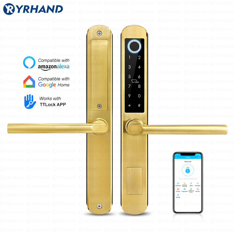 Smart Home Keyestudio - IP66 Złota stal nierdzewna Przesuwane szkło