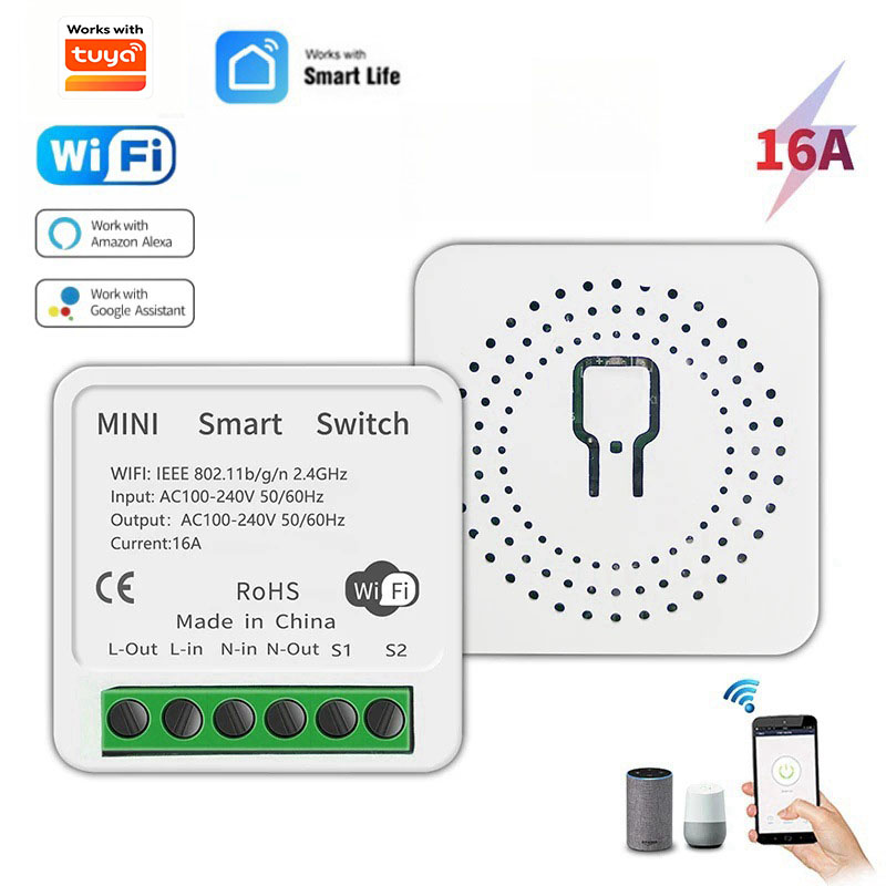 Smart Home Diy - 16A Dwukierunkowy Inteligentny Przełącznik Światła WiFi