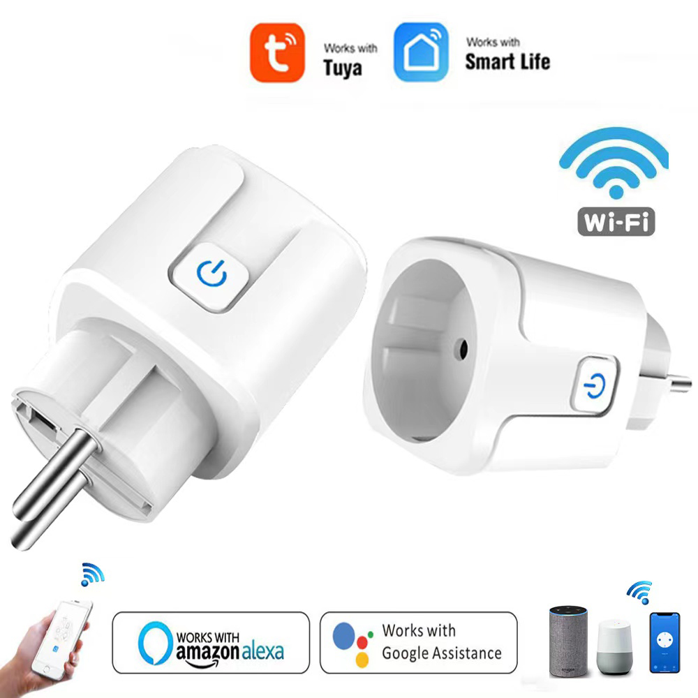 Tuya Wifi Socket - Inteligentne gniazdko WiFi EU 16A/20A z