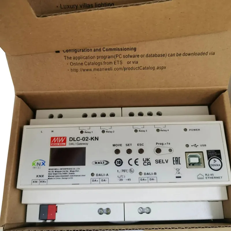 Smart Home Knx System - Mean Well DLC-02-KN Bramka KNX do