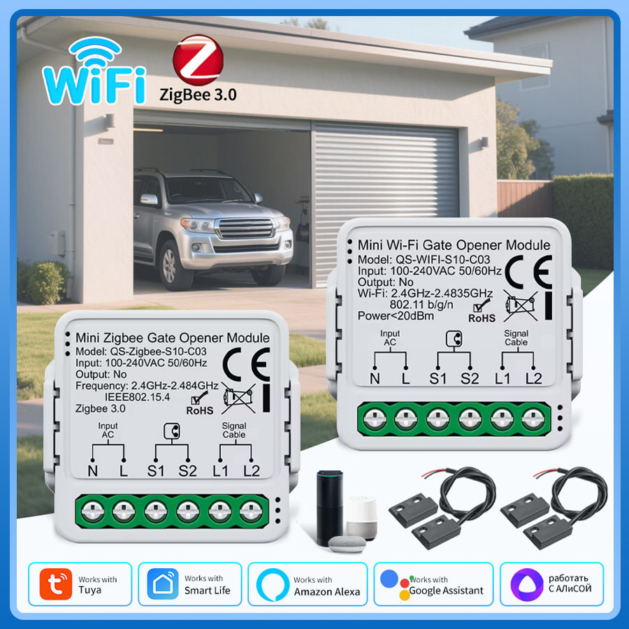 Tuya Wifi Socket - Tuya ZigBee WiFi Otwieracz do Bramy