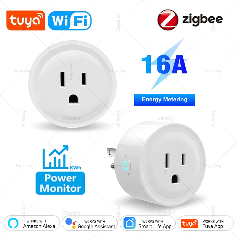 Tuya Wifi Socket - Inteligentna wtyczka Tuya 16A Zigbee WiFi,