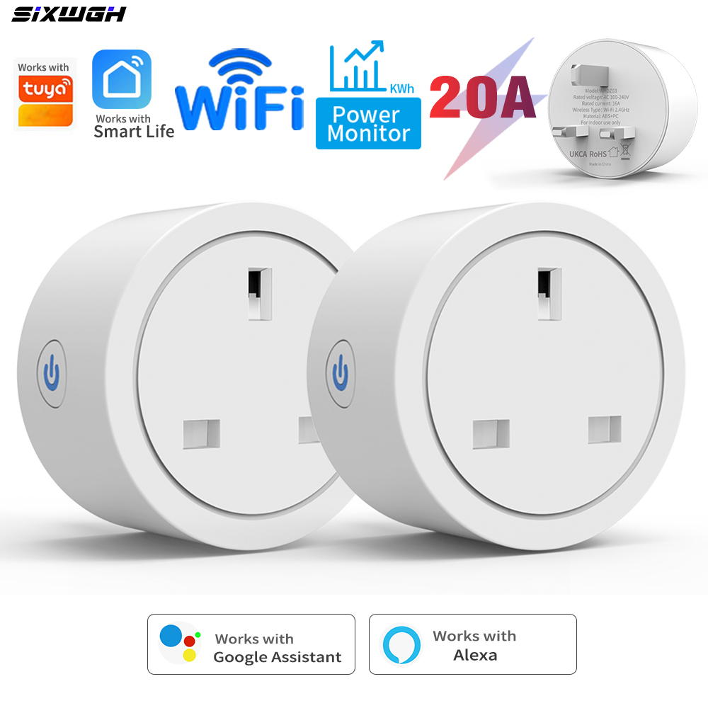 Smart Home Energy App - Inteligentne gniazdko UK 20A Tuya WiFi