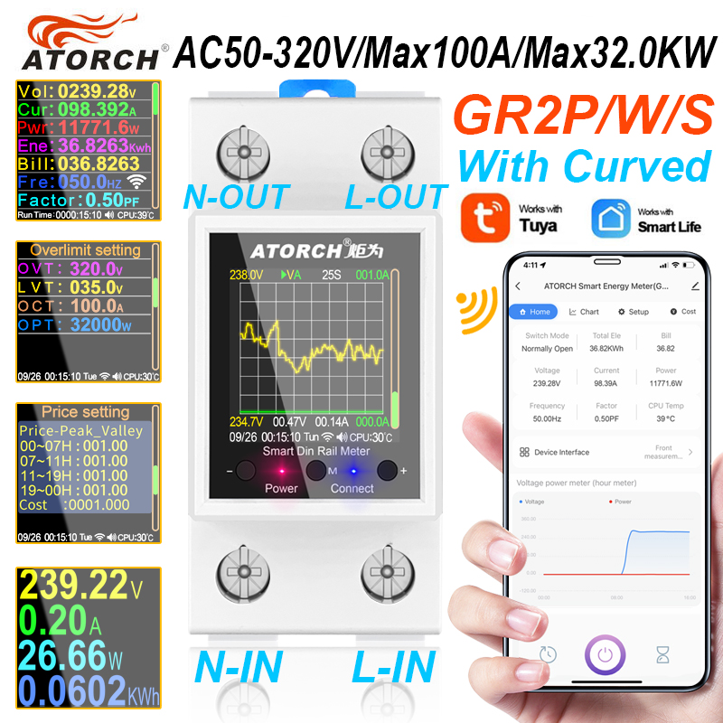 Smart Home Energy App - ‌ GR2PWS Tuya WiFi inteligentny licznik