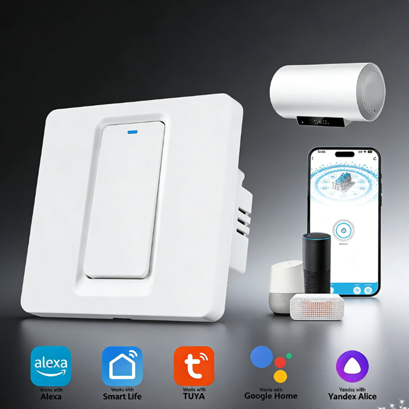 Smart Home Green - Inteligentny przełącznik podgrzewacza wody/Wifi i Bluetooth,