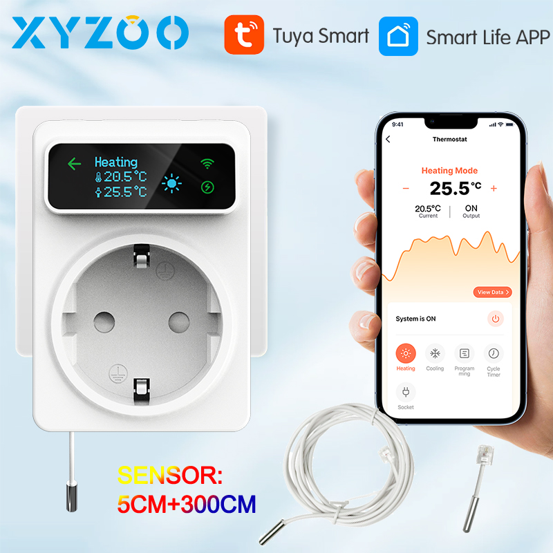 Tuya Wifi Socket - Inteligentna gniazdko WiFi 16A z kontrolerem