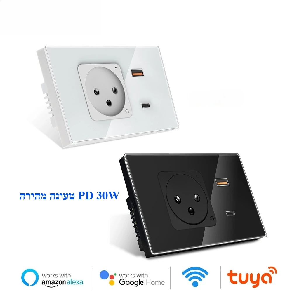 Tuya Wifi Socket - Inteligentne gniazdko ścienne Adea Wifi Tuya