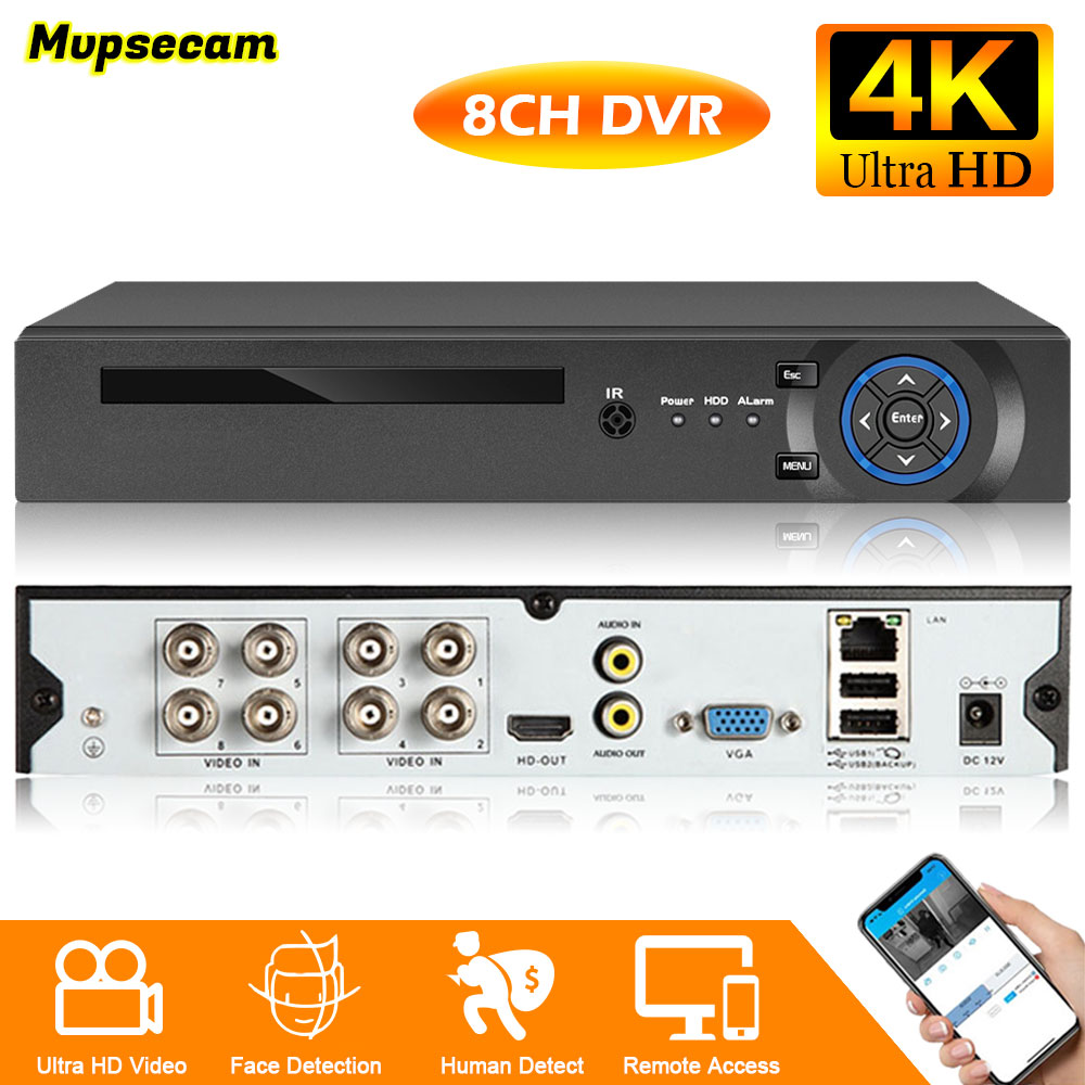 Smart Home Microsoft - 4K 8MP Security CCTV DVR Smart