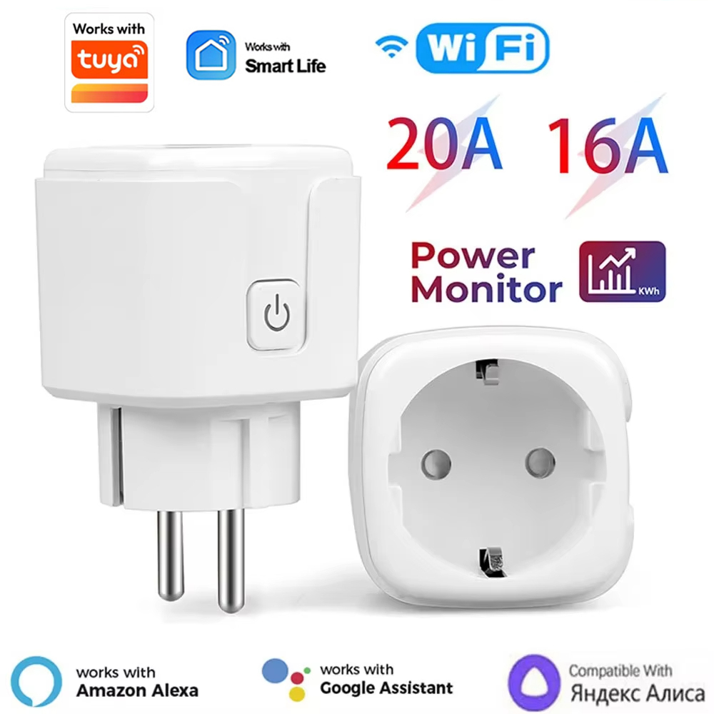 Smart Home Energy App - Inteligentne gniazdko WiFi 20A EU ze