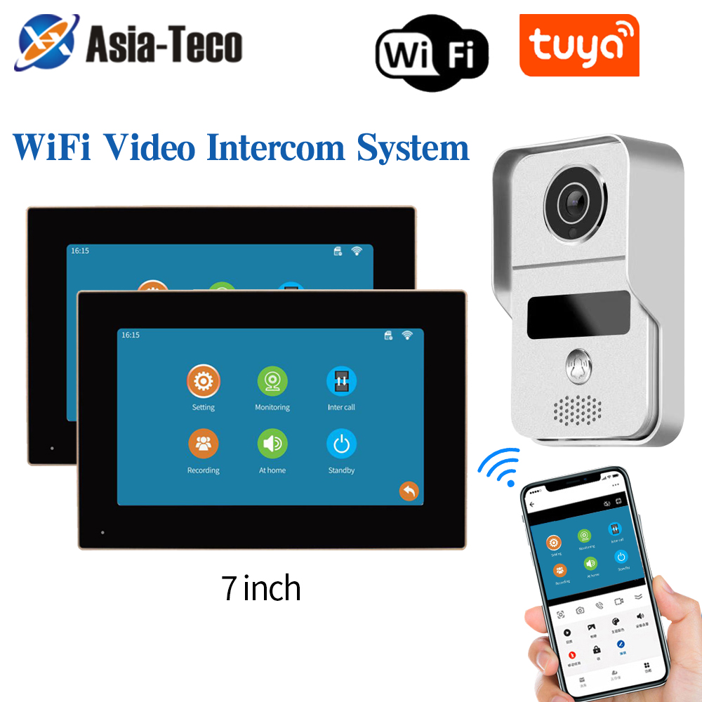 Smart Home Ecosystems - 1080P 7-calowy wideodomofon WiFi TUYA Smart