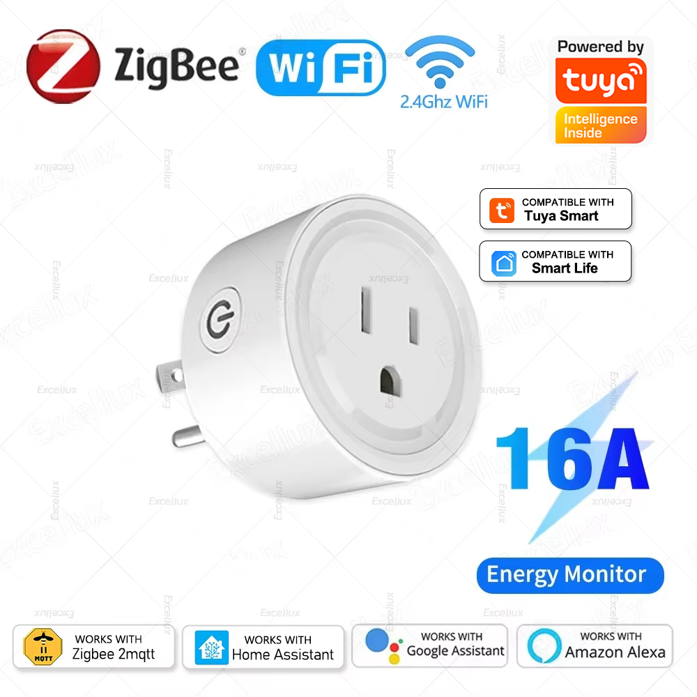 Tuya Wifi Socket - Inteligentne gniazdko Tuya WiFi lub Zigbee,