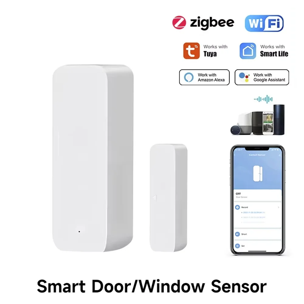 Door Window Sensor - Czujnik magnetyczny otwarcia/zamknięcia drzwi/okien Tuya Zigbee/WiFi,