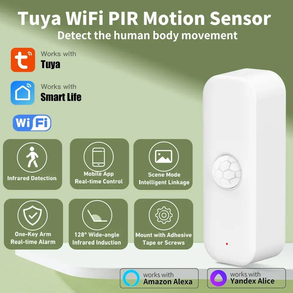 Smart Home Outdoor - Tuya WiFI Czujnik ruchu PIR Inteligentny
