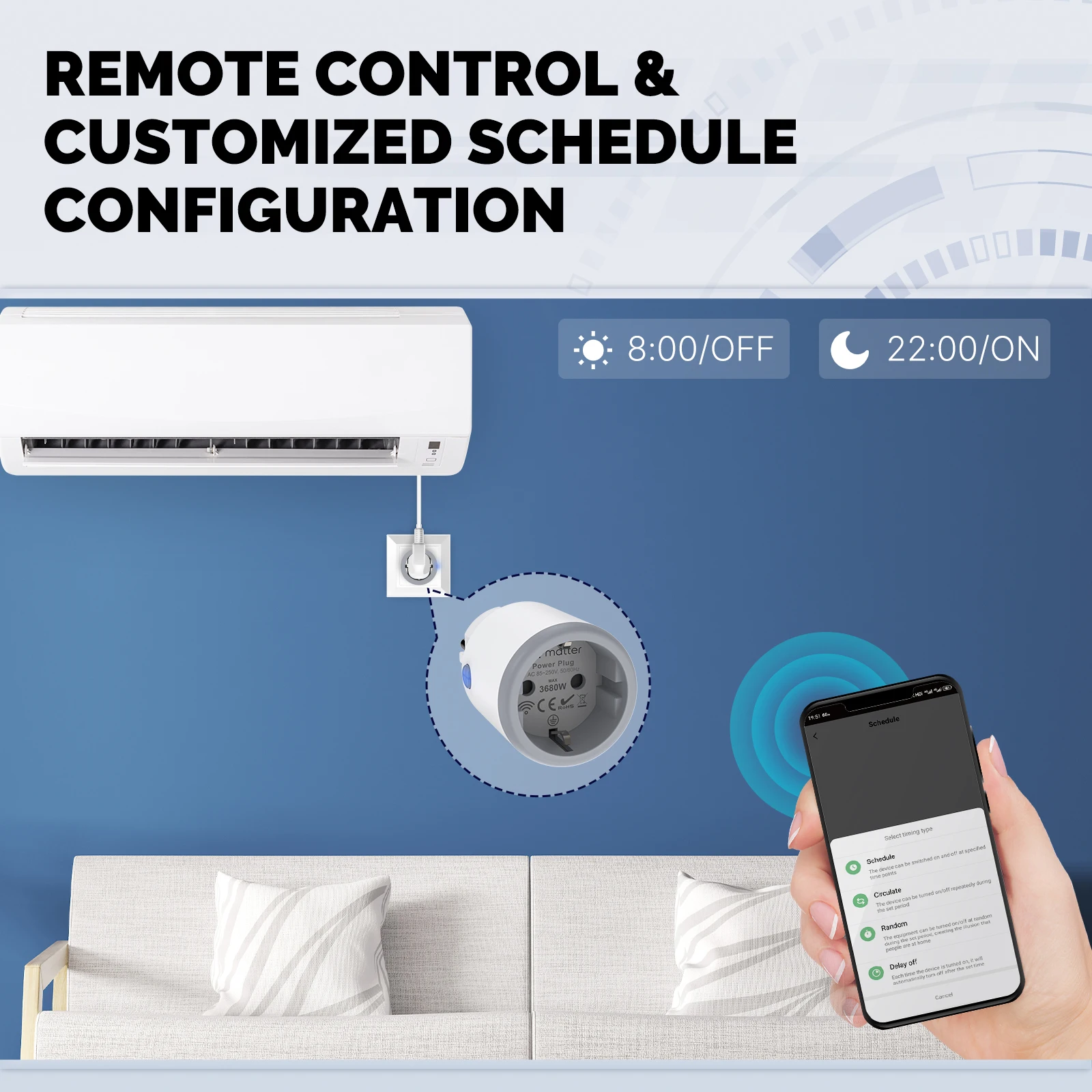 MOES Smart EU/US/UK wtyczka ma – Smart Home Living Room recenzja i cena