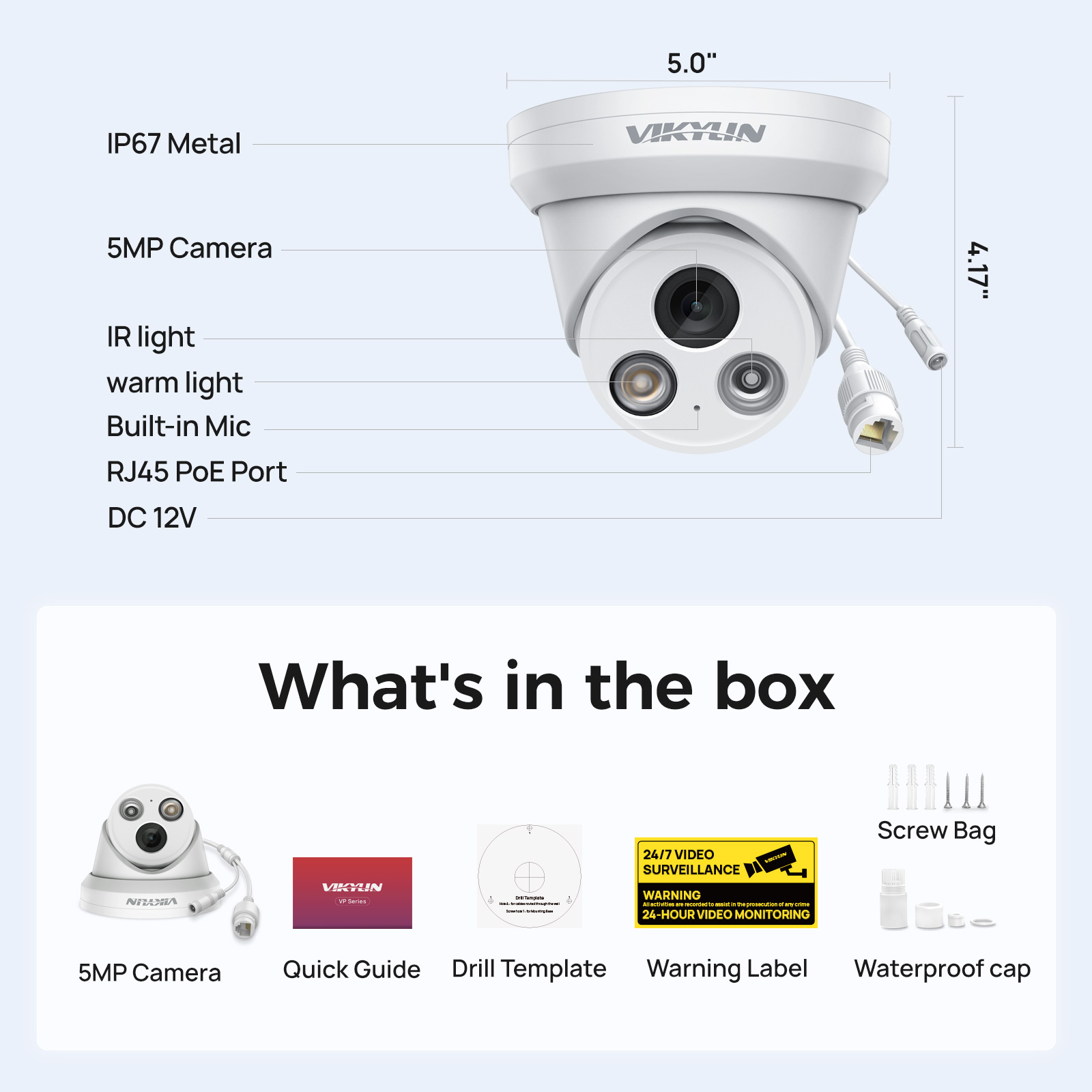 Kamera IP VIKYLIN 5MP Smart Du – Smart Home Microsoft recenzja i cena
