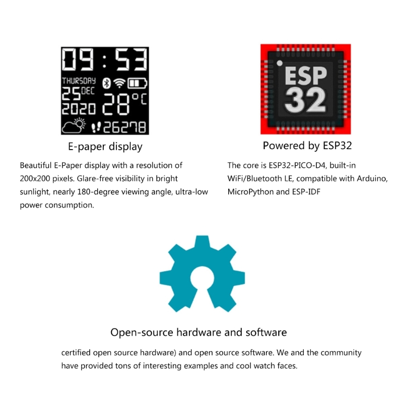 K0EA ESP32 Smartwatch Open Sou – Smart Home Open Source recenzja i cena
