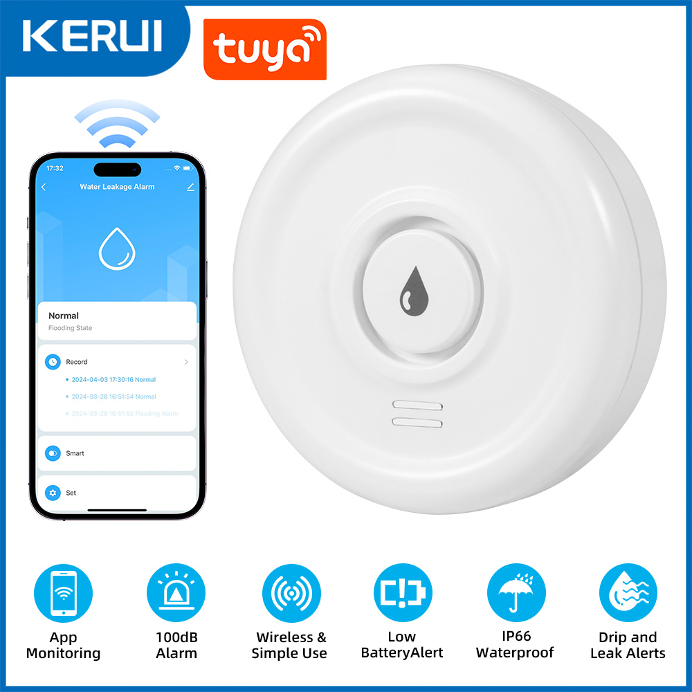Czujnik wycieku wody KERUI Tuy – Smart Home Green recenzja i cena