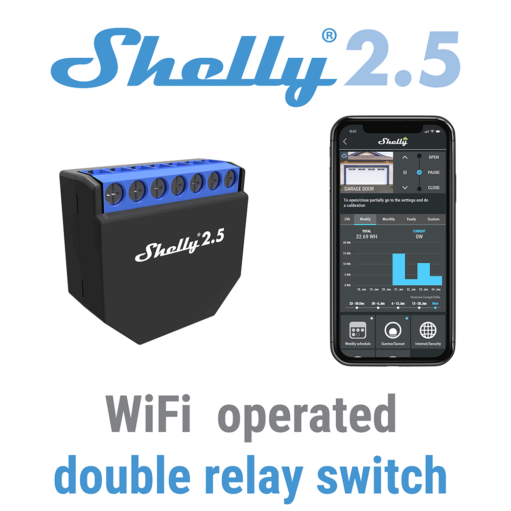 Shelly 2.5 Smart Home Podwójny – Smart Home Open Source recenzja i cena
