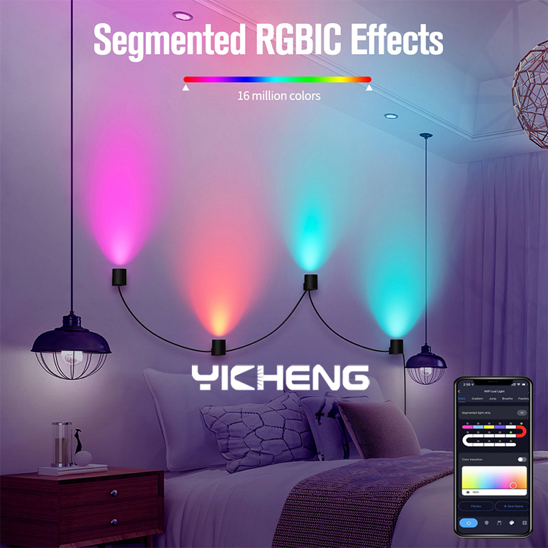 RGBIC inteligentna kinkiet TUY – Smart Home Living Room recenzja i cena