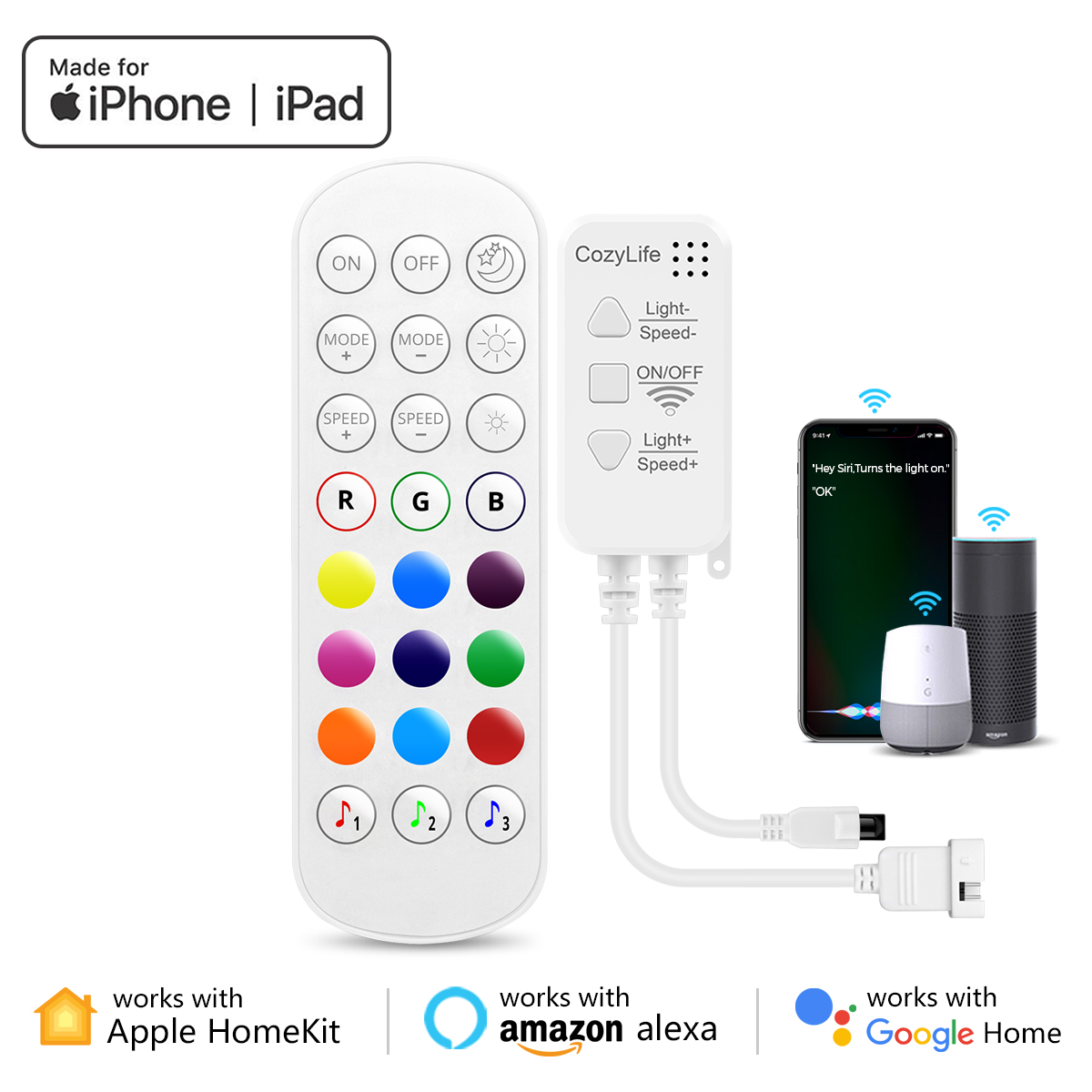 Kontroler taśm LED Tuya, kontr – Smart Home Living Room recenzja i cena