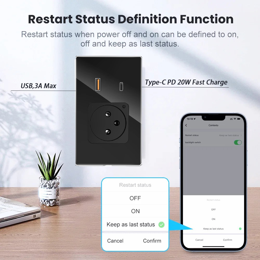 Inteligentne gniazdko ścienne  – Tuya Wifi Socket recenzja i cena