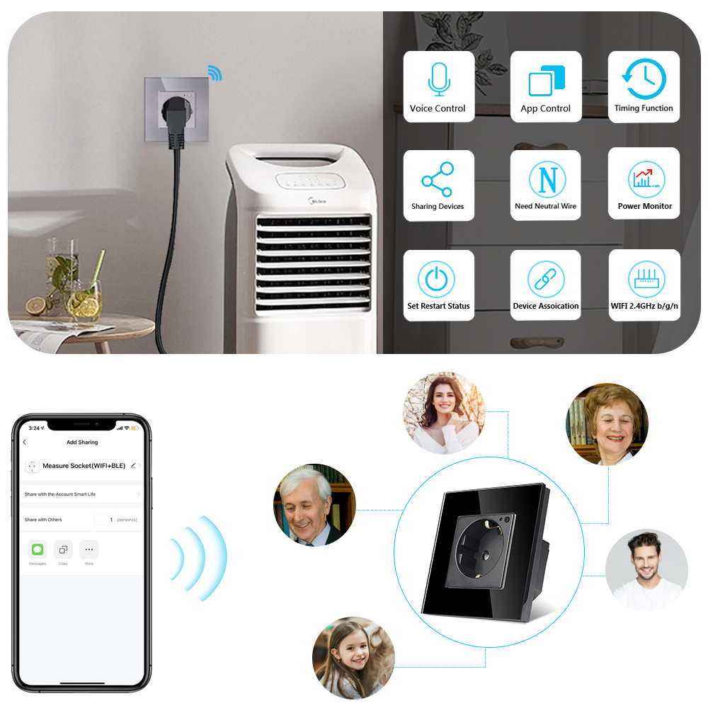 TAWOIA Wifi Gniazdo ścienne St – Tuya Wifi Socket recenzja i cena
