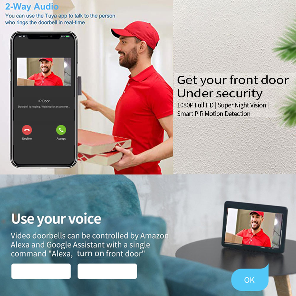 1080P 7-calowy wideodomofon Wi – Smart Home Ecosystems recenzja i cena