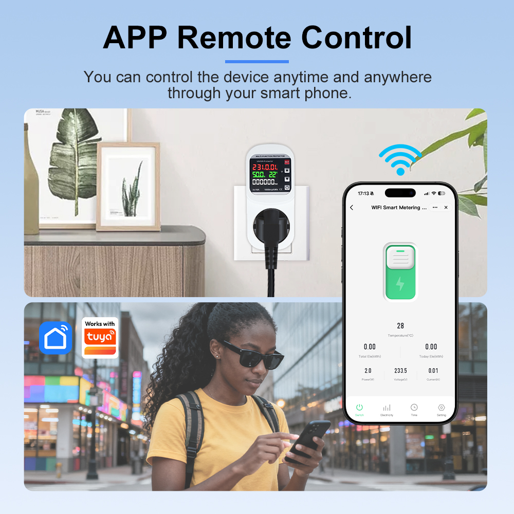Inteligentna wtyczka WiFi 16A  – Tuya Wifi Socket recenzja i cena