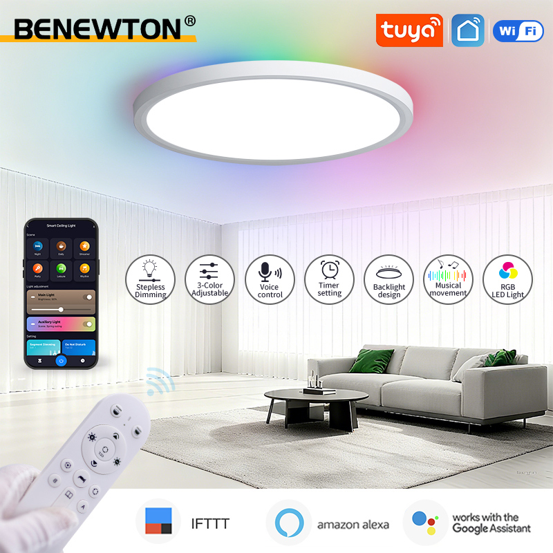 Lampa sufitowa BENEWTON Tuya S – Smart Home Living Room recenzja i cena